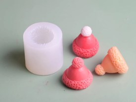 Molde silicona gorrito recto Papa Noel
